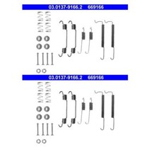 2x ATE 03.0137-9166.2 Zubehörsatz Bremsbacken Hinten für Opel Astra F CC