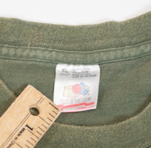 T-shirt vintage Rotorhead Tour homme taille XL vert délavé point unique Woodstock - Photo 5/15