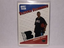 2003-04 Rookie RC Game-Used Jersey Bazooka Beginnings Dahntay Jones #BBE-DJ card