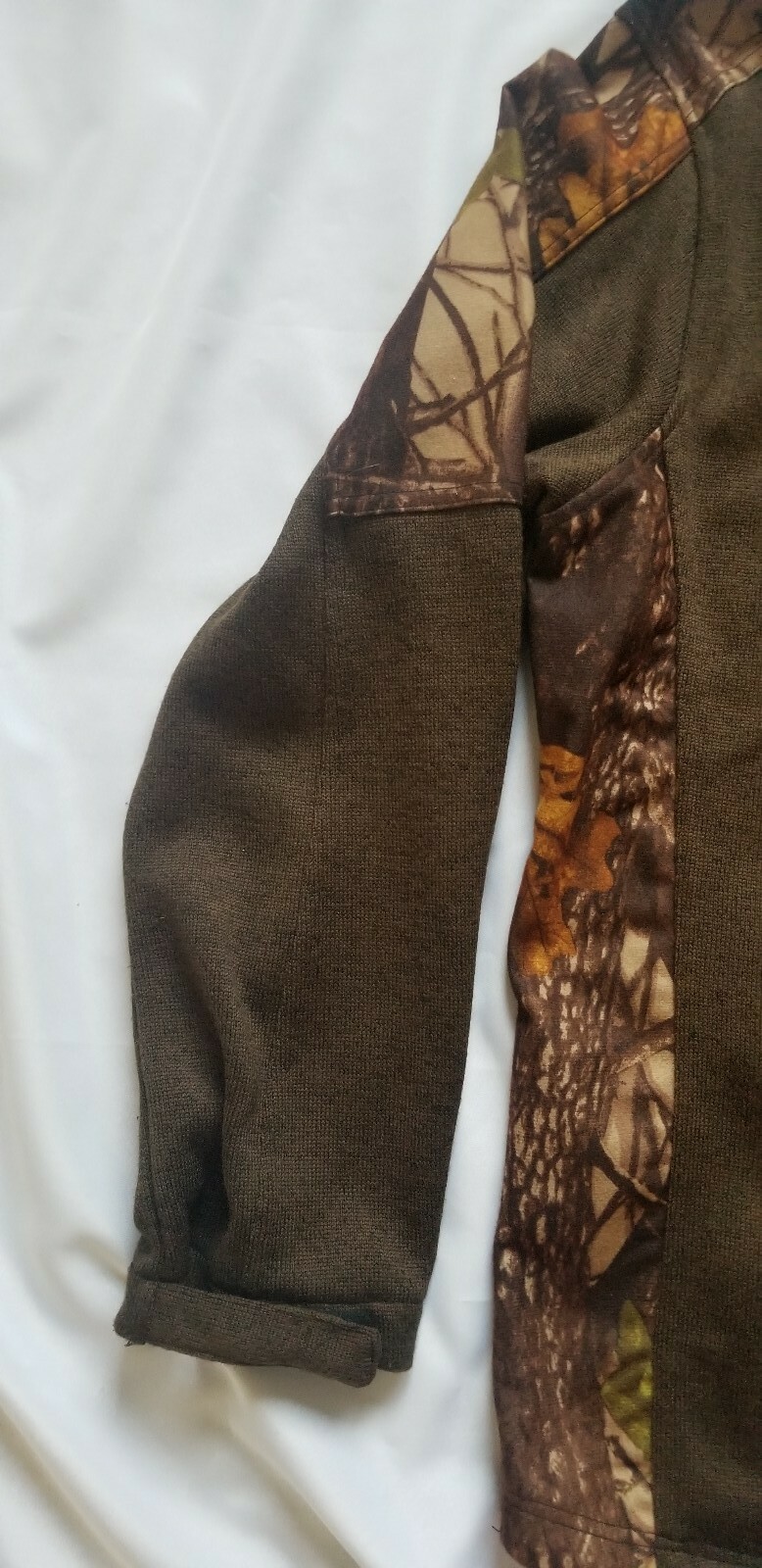  MEN'S ELEMENT GEAR Camo Light Hunting Jacket Size Large Oak Leaf Tree Full Zip