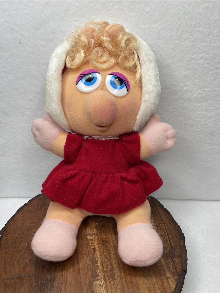 1987 Vintage Baby Ms. Piggy Plush 8