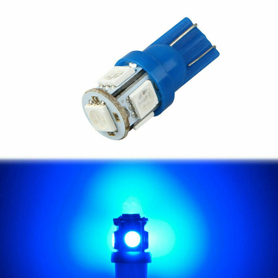 Kit de accesorios de lámpara de matrícula de domo de luces LED interiores de coche azules de 13 piezas Foto 4 de 4