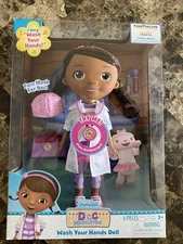 WASH YOUR HANDS Doc McStuffins Singing Doll MASK DOCTOR BAG Disney Junior New!!