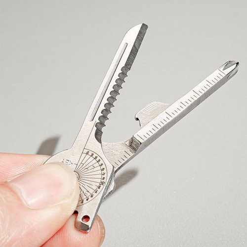 Taschen Schlüsselanhänger Multitool Schlüsselform Öffner Flucht Outdoor Werkzeug Zubehör" - Bild 10 von 14