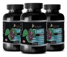 Fatty Acids - DOPA 350mg 99% Extract - Sexual Health Brain Booster - 3 Bottles