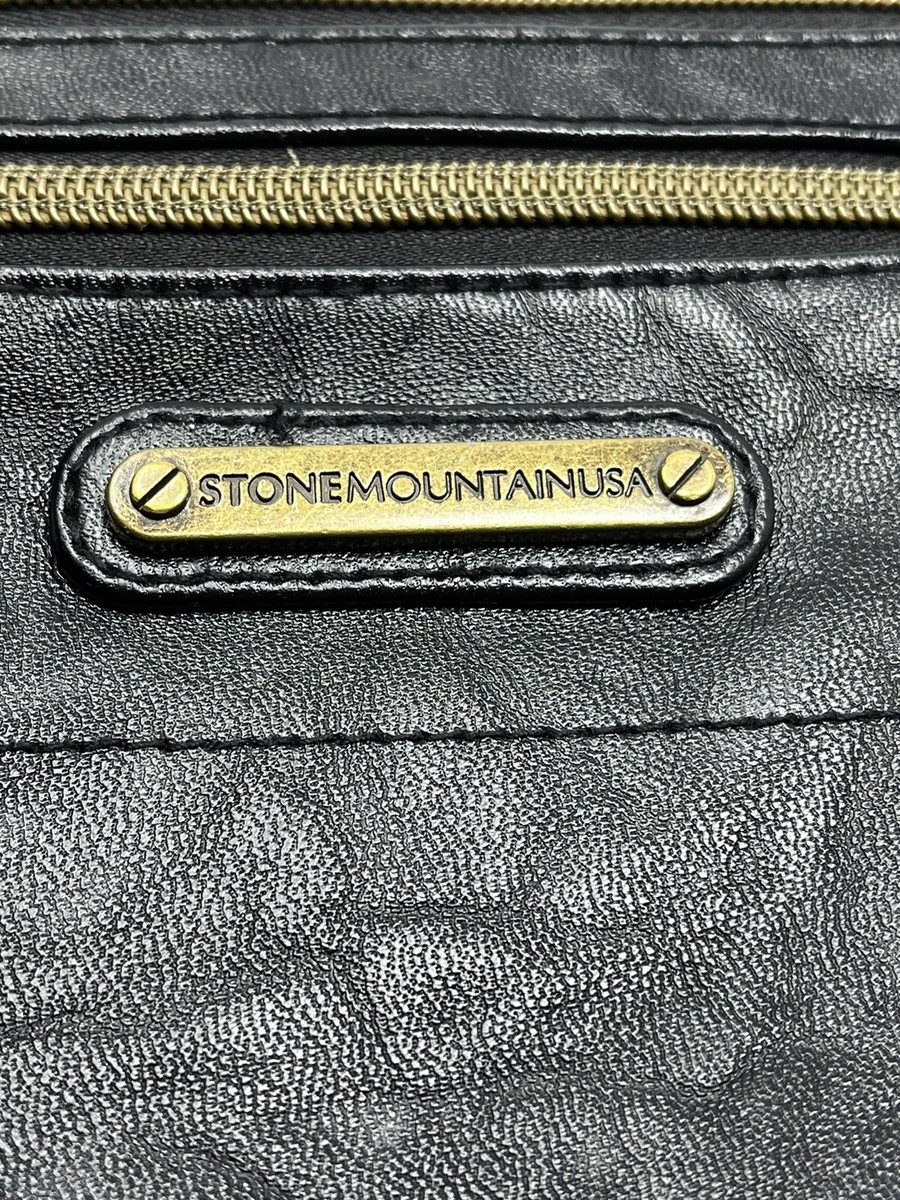 Stone Mountain USA Crossbody Purse Bag Black Adjustable 8”x7 