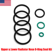 7PCS For BMW Upper & Lower Radiator Hose O-Ring Seal Cooling System Sensor Set