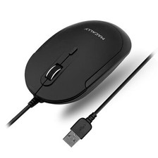 Quiet Wired Mouse with Adjustable DPI for PC and Mac Plug and Play