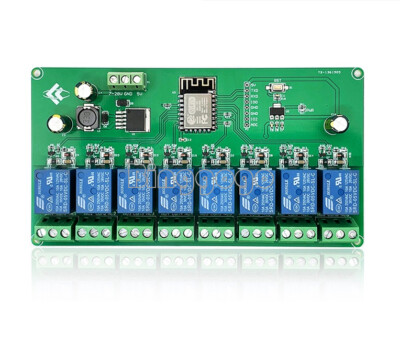 ESP8266 8 Channel WIFI Relay Module ESP-12F Development Board Kit DC 5V/DC 7-28V