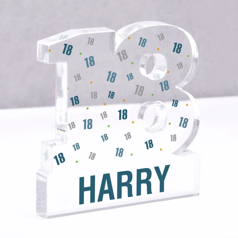 BEECREATIVE GIFTS 18th Birthday Gift For Boys Son Him Personalised 18 Today Birthday Age Keepsake