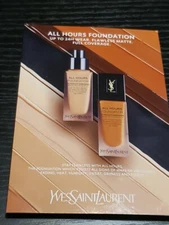 YSL Yves Saint Laurent All Hours Foundation ~ 4 Samples on card