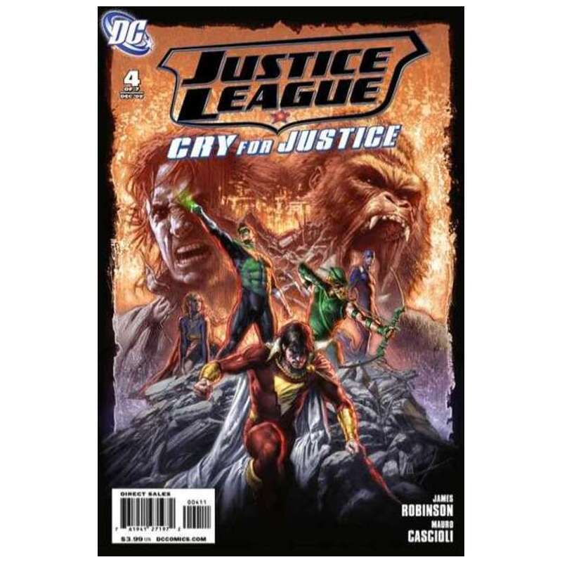 Justice League: Cry for Justice #4 in Near Mint minus condition. DC comics [b*