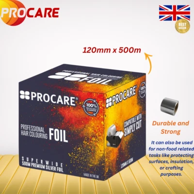 Procare Silver Foil 500m (Superwide) (120mm x 500m) Free P&P