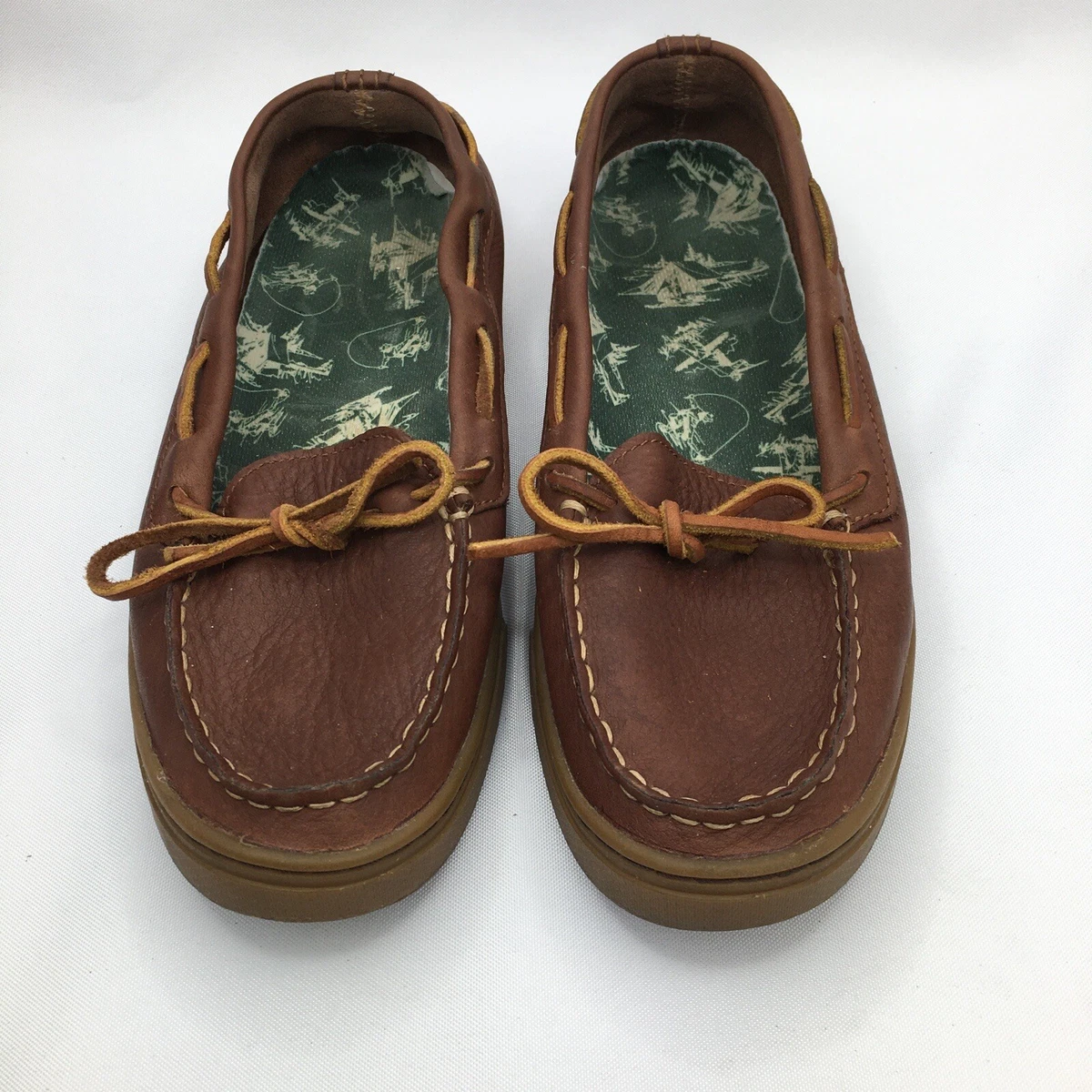 ll bean camp mocs womens 10 Brown Leather Slip On Campside Comfort