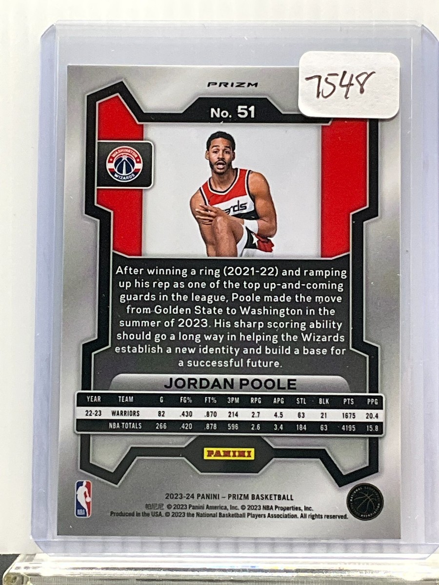2023-24 Prizm Basketball - Silver Prizm - Jordan Poole