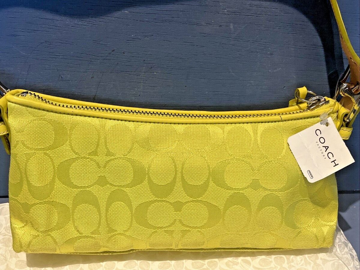 Coach Lime Green Hobo Shoulder Bag Purse Vintage NWT Y2k Coach Lime Green Hobo Shoulder Bag Purse Vintage NWT Y2k