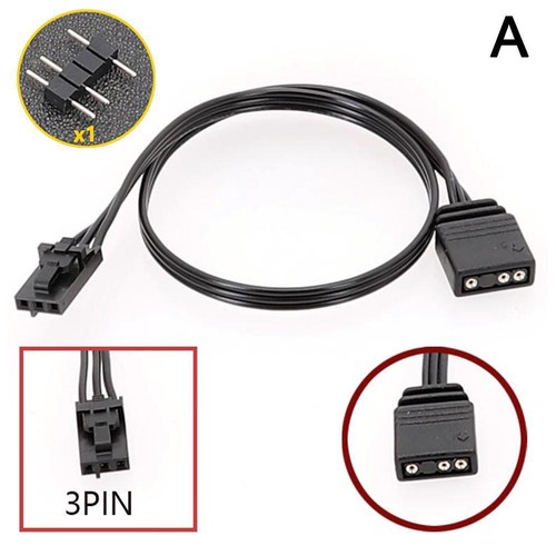 25cm For Corsair 4Pin RGB to Standard ARGB 3Pin 5V Adapter Cable❁ Connector X7S1 - Picture 7 of 8