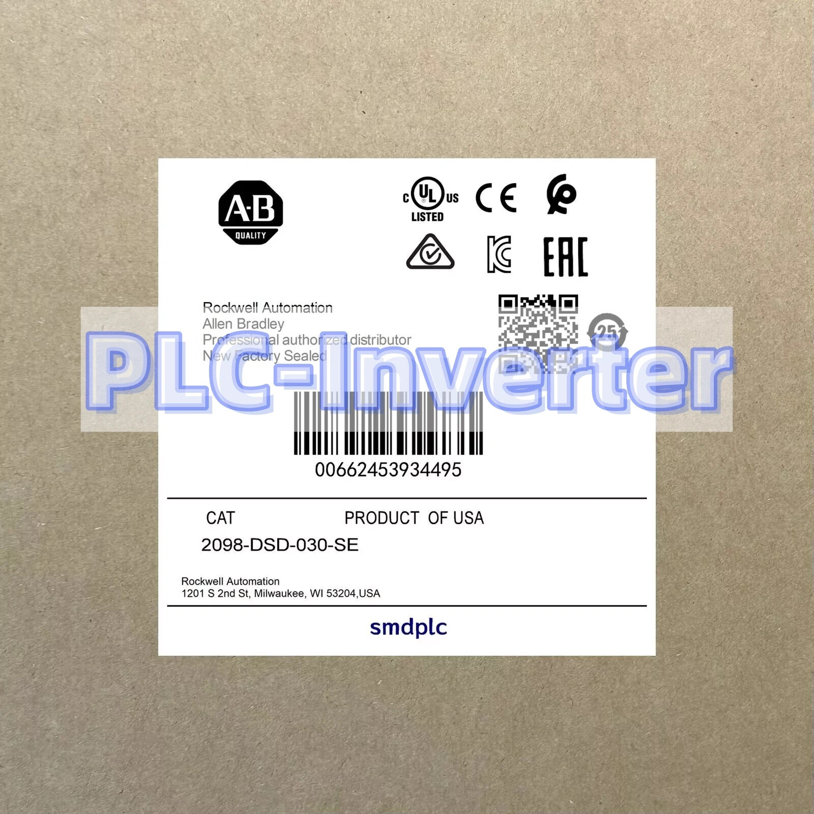 New with Unopened box Allen-Bradley 2098-DSD-030-SE AB servo motor Free Shipping