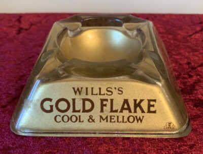 Wills's Gold Flake Imperial Tabak Zigaretten Raucher Rauchen Kneipe Aschenbecher 30er