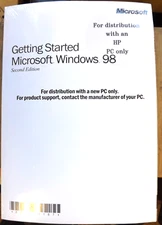 MICROSOFT WINDOWS 98 GETTING STARTED SEALED 2ND EDITION NO CD FREE US SHIPPING