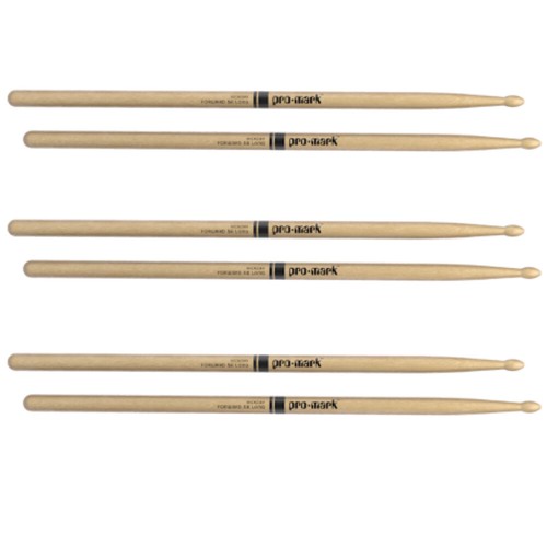 Pro-mark TX5ALW Forward Long Drum Sticks 3 Pairs UPC 616022105274 - 第 1/4 張圖片