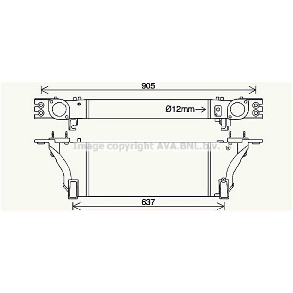 LadeluftküHler LuftgeküHlt Aluminium FüR Nissan Pathfinder III NP300 Navara-image