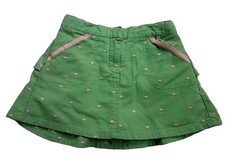 Gymboree Girls Size 6 Vintage Skirt Green Hearts Tennis Pink Adjusters Spring