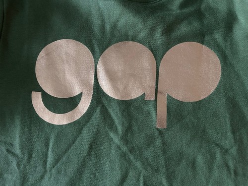 Gap Kids Logo Olive Green Sweatshirt Girls XL / 12 Long Sleeve - Picture 2 of 4