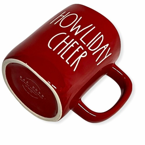 Rae Dunn Red HOWLIDAY CHEER Mug for Christmas with White LL Letter Tea Mug - 第 3/3 張圖片