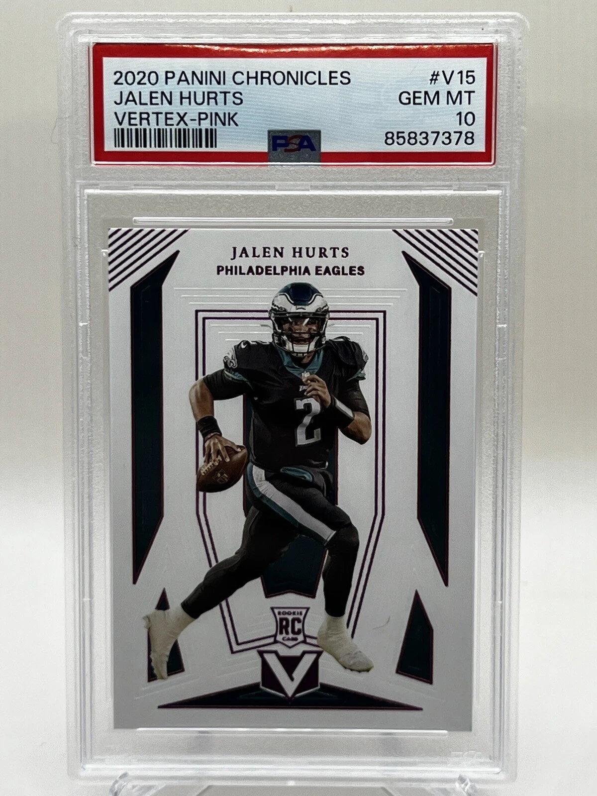 Jalen Hurts Panini Chronicles Vertex #V15 Pink