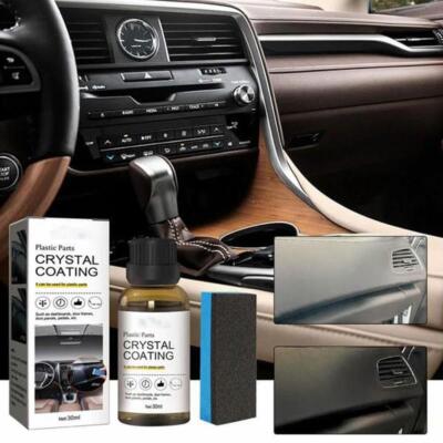 2/4xCar Clean Crystal Coating Plastic Restorer Auto Polish und Repair Coating DE