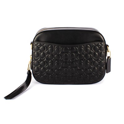 coach camera bag black