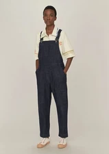 Toast Jessa Denim Dungarees Size 8 Indigo Blue Jumpsuit Overalls Pockets
