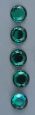 TINY CHRYSTAL RESIN BUTTONS - SET OF 5