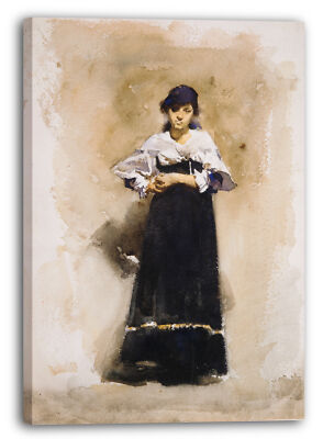 Kunstdruck John Singer Sargent - Junge Frau mit einem schwarzen Rock