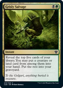 Grisly Salvage x4 - Commander 2020 - NM-Mint, English - Commander 2020