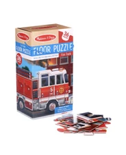 Melissa & Doug Fire Truck Floor Puzzle, 36 Pieces, NEW 34in X 22.7in, Ages 3+