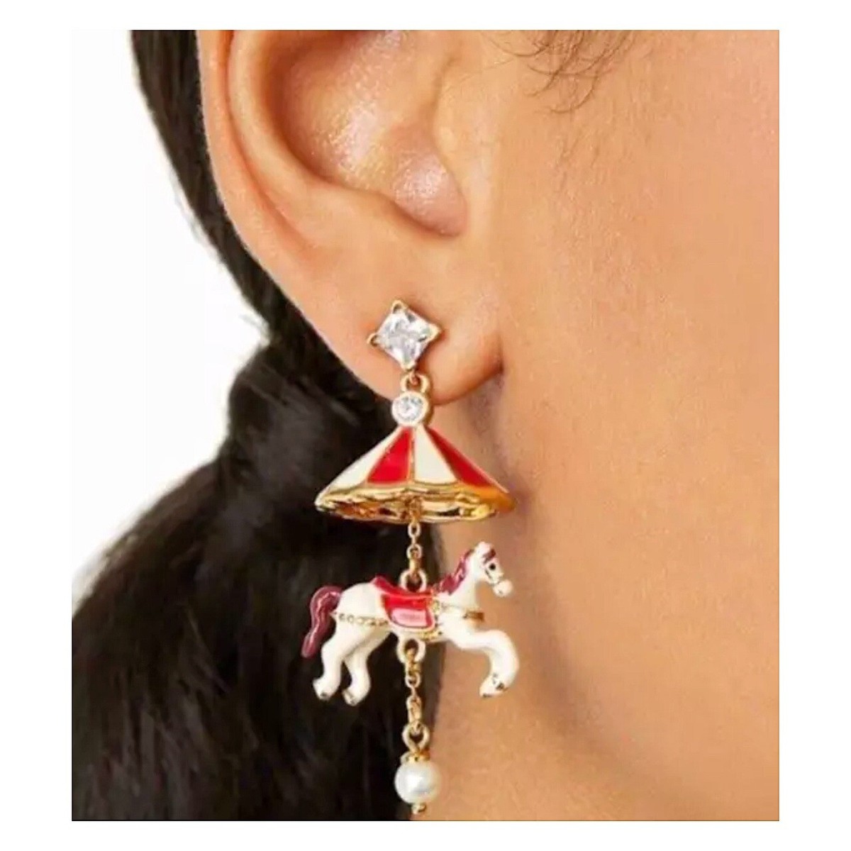 Kate Spade New York Winter Wonderland Carousel Drop Earrings