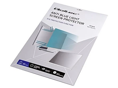 51074 Blue light filter, natural (transparent) THK: 0.5mm 23" QOLTEC
