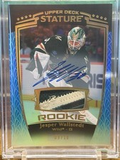 2024-25 Stature Jesper Wallstedt Rookie Patch Auto /10 RC  Minnesota Wild 👀🔥🔥