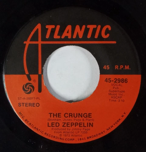 LED ZEPPELIN: The Crunge / D' Yer Mak' er ATLANTIC RECORDS 7" Single 45 RPM