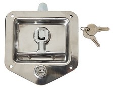Silver Universal Fit Stainless Steel Lock Latch for Truck Tool Box 1 Count