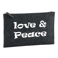 Kulturbeutel Love & Peace 70S Geschenkidee Love & Peace 70S Geschenk PräSent Mi