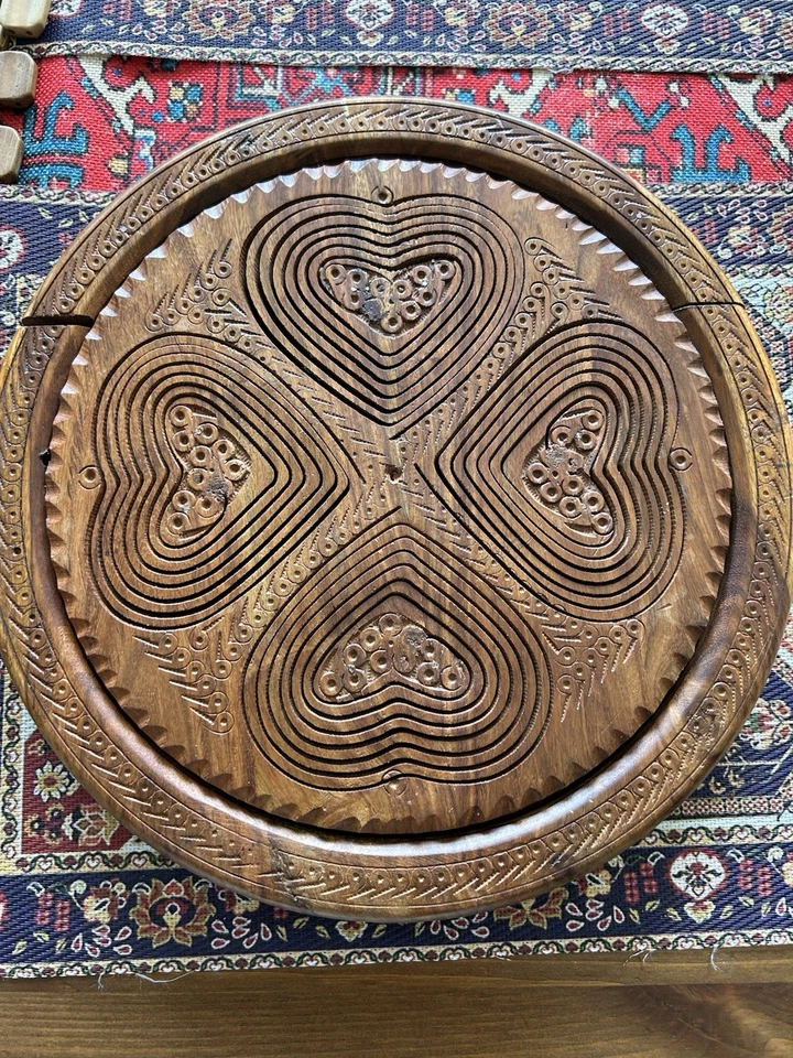 Handmade Wooden Dry Fruit Platter | Decorative Serving Plate Tray for Dry Fruits