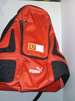 PUMA X Ferrari Scuderia F1 Red Large Moto Cross Bag Backpack Y2k 