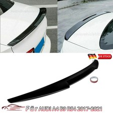 Heckspoiler für Audi A4 B9 RS4 17-21 M4 Style Heckflügel Schwarz Glanz Spoiler
