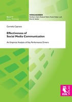 Effectiveness Of Social Media Communication | Cornelia Caprano | Taschenbuch