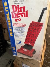 Vintage  Dirt Devil Featherlite Vacuum Cleaner Red NEW OPEN BOX