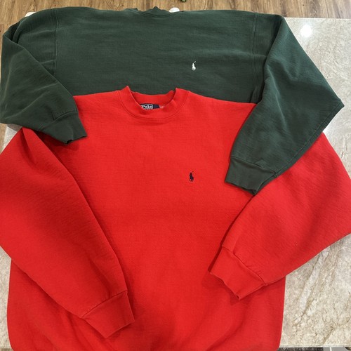 Vintage 80s 90s Ralph Lauren Polo Sweatshirt XL Crewneck Classic Made In USA