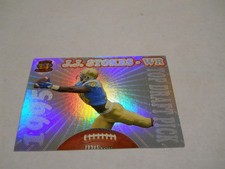 J.J. STOKES ROOKIE CARD SAN FRANCISCO 49ERS 1995 PACIFIC PRISMS. rookie card picture